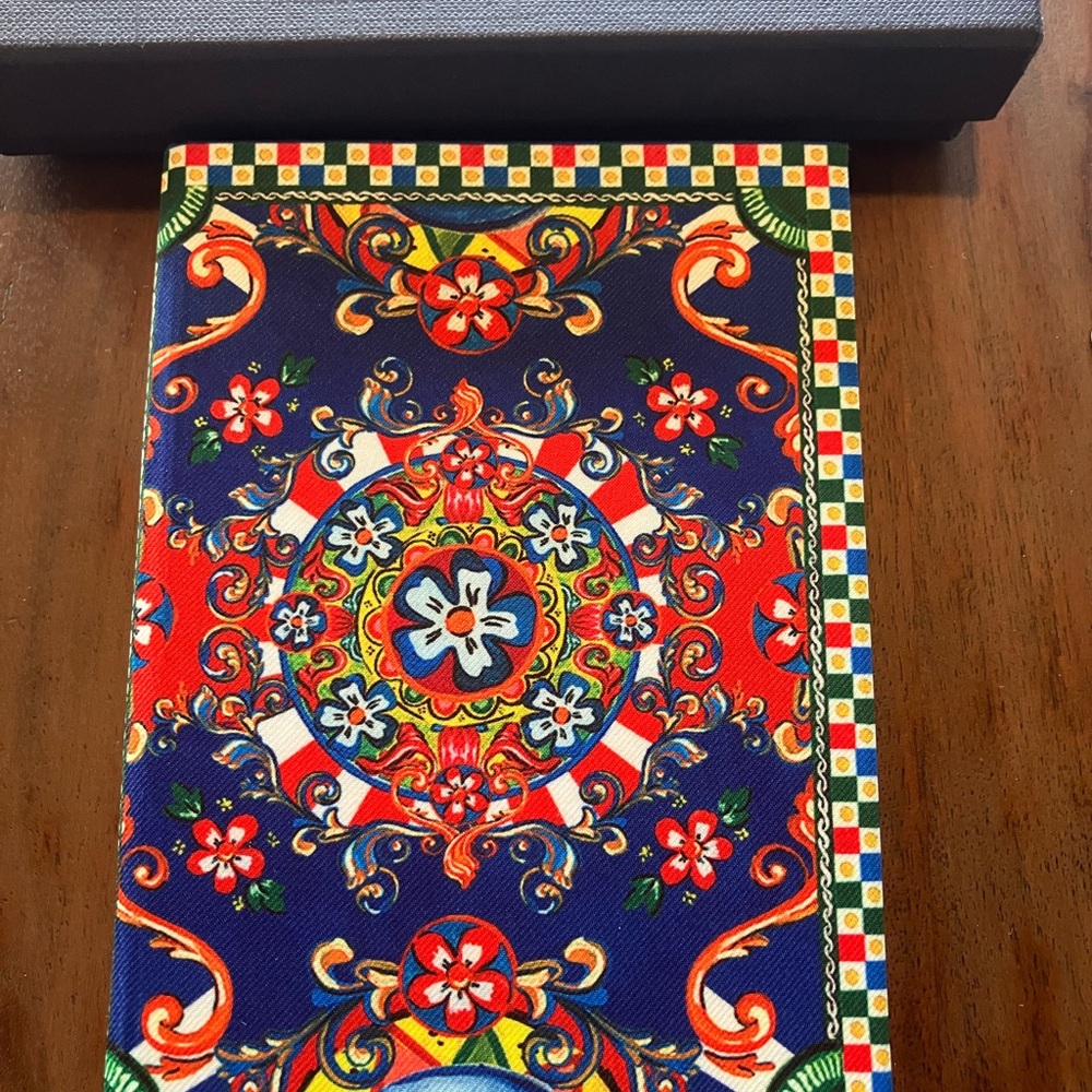 Dolce & Gabbana Multicolor Polyester Carretto Siciliano Print Notebook - Picture 2 of 6